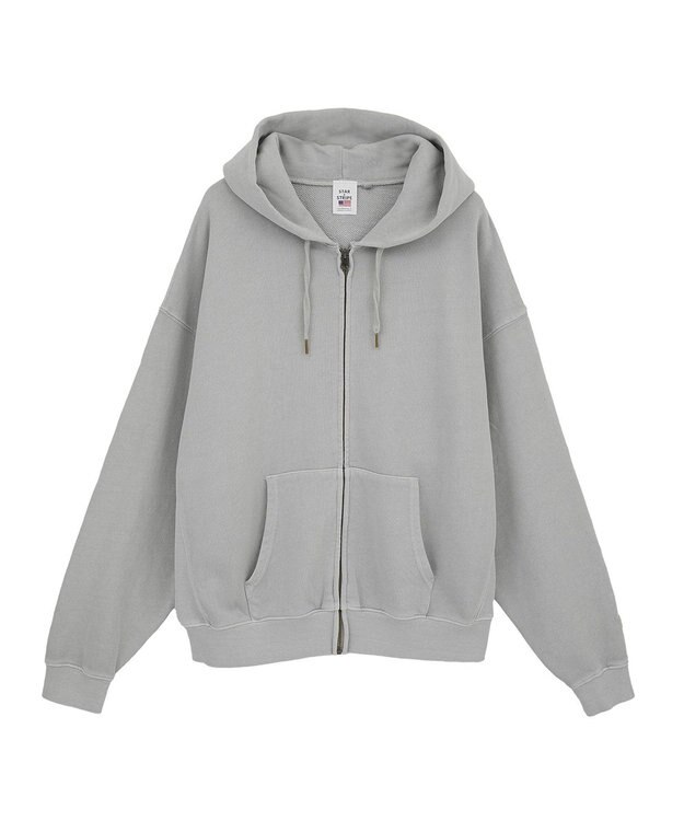 YECCA VECCA 【STAR＆STRIPE】ZIPフーディ Gray