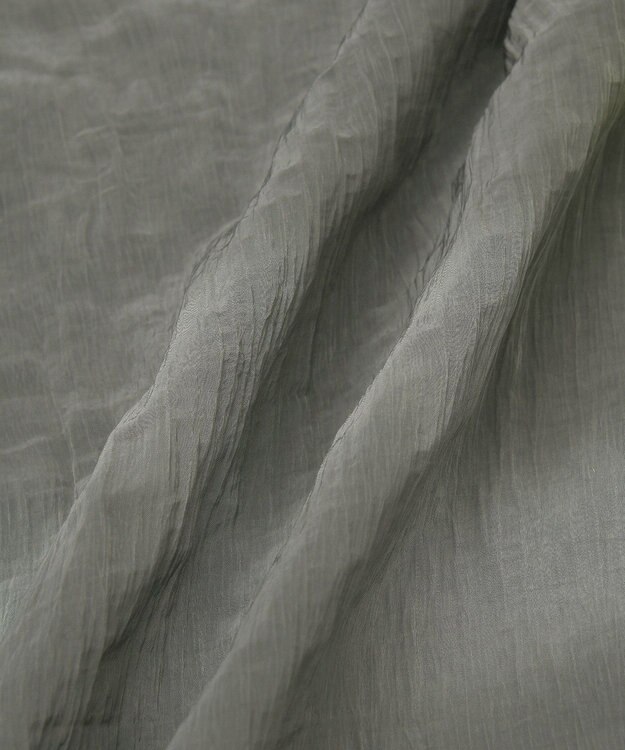 Green Parks ボウタイリボンブラウス Charcoal Gray