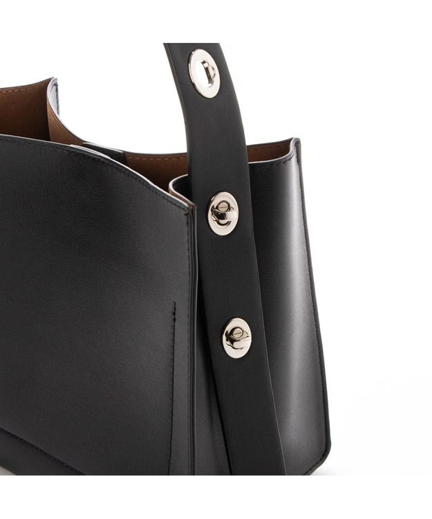 UNBILLION 【テレビ ドラマ着用アイテム】カシュカシュ cachecache / ヒネリハンドルインバッグセットトート ブラック