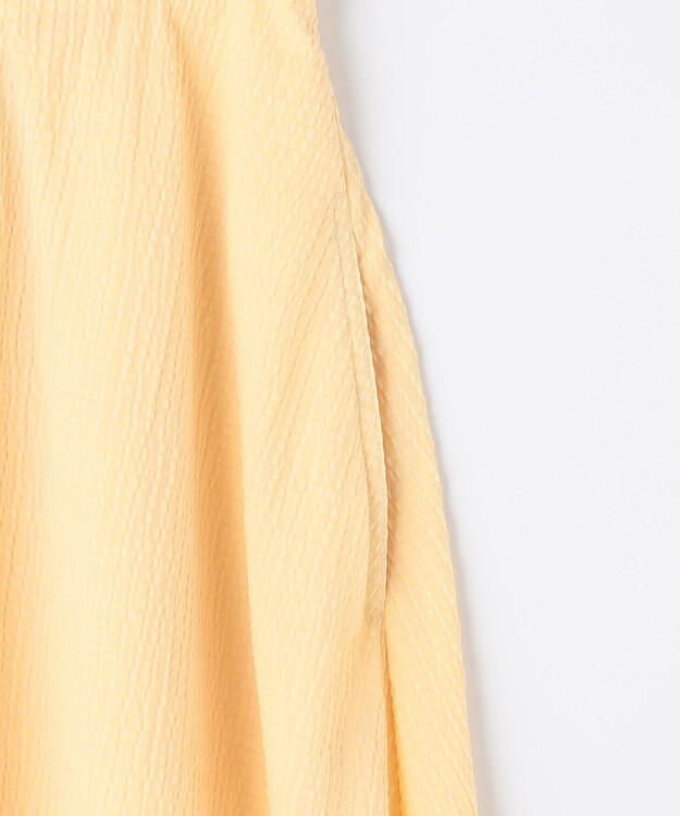 組曲 L 【先行予約】サッカーギンガムチェック フレアスカート イエロー系