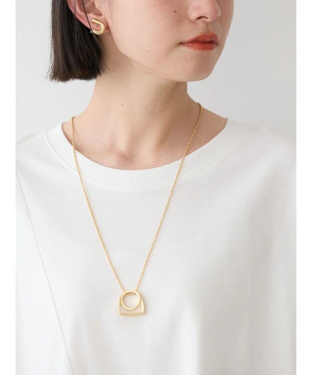 AMERICAN HOLIC アシンメトリー切替カットチュニック Off White