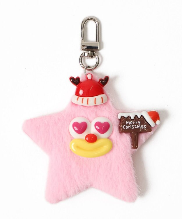 WEGO ミニメリクリお星さまモンスターぬいぐるみキーホルダー ピンク