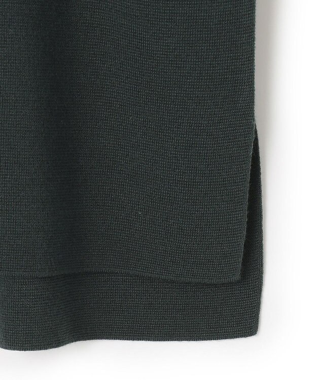 23区 ウールブレンド ラインパール プルオーバー ダークグリーン系