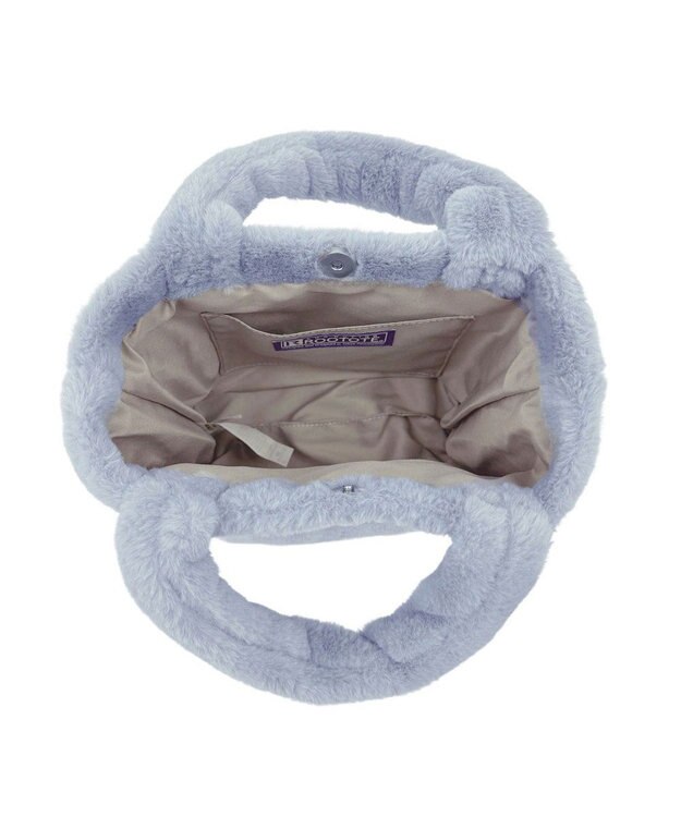 ROOTOTE 3637【ふわふわ】SC.スクエア.ファー.ロゴ-A 03：ブルーグレー