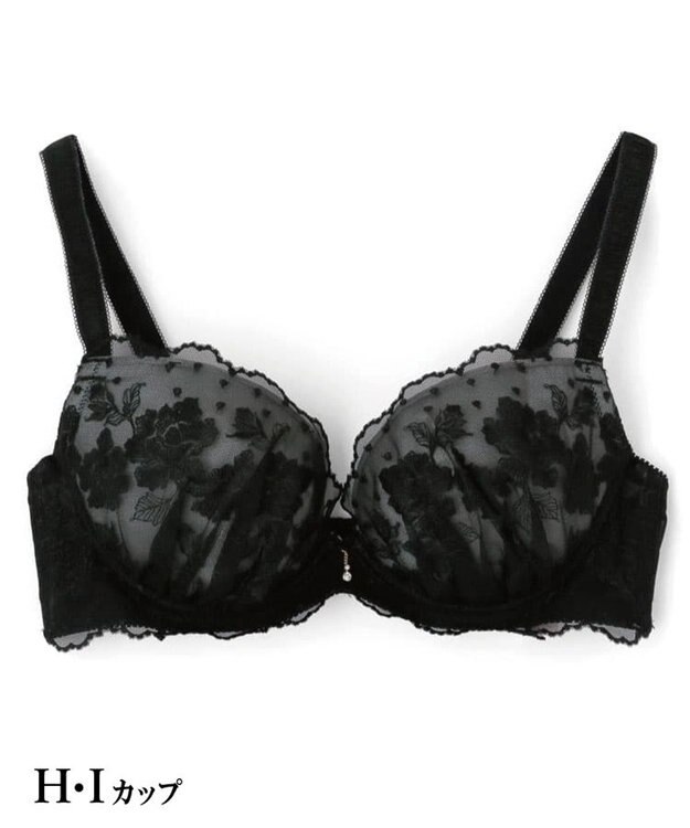 San-ai Resort（三愛水着楽園） エレガントコレクション 【2412】 単品ブラHIカップ ブラック