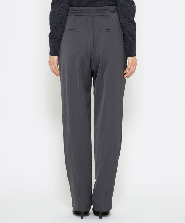 uncrave 【洗える】サテン ドロストパンツ（uncrave STANDARD） スレート