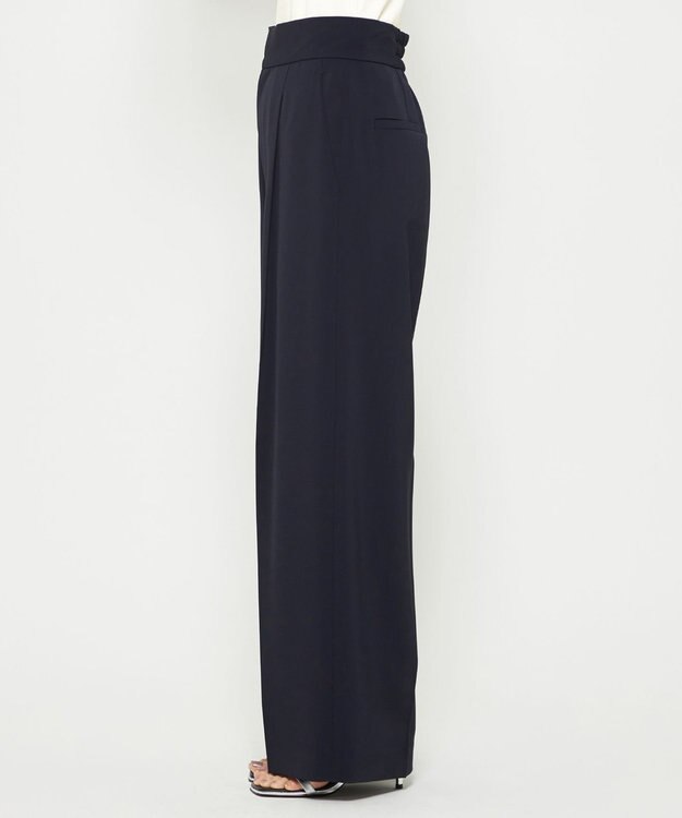 uncrave 【撥水・UVカット・接触冷感・洗濯機洗い可】クールタッチツイル ストレートパンツ ダークネイビー