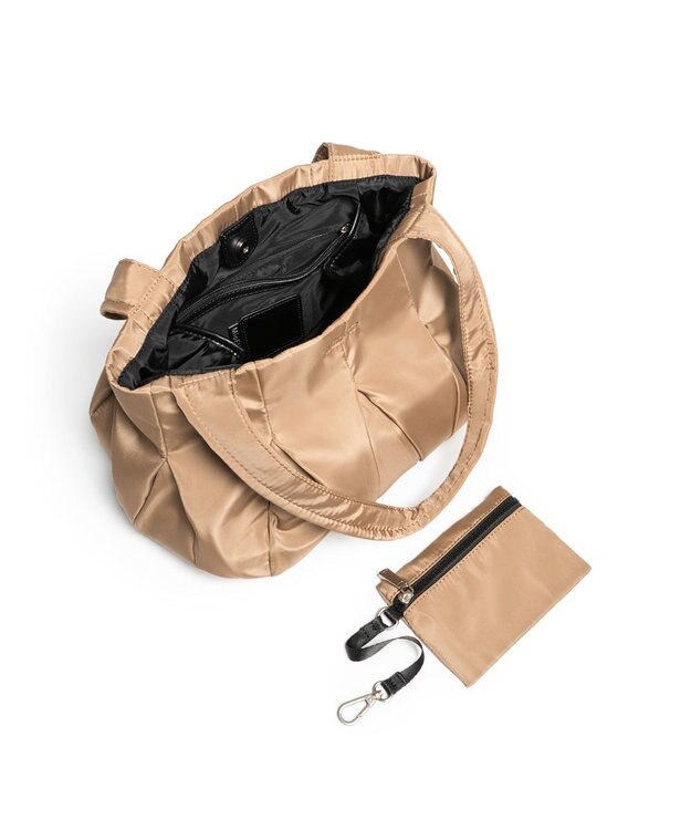 MioFIRANO HERRINGBONE J001 トートバッグ マルチケース付き はっ水 BEIGE