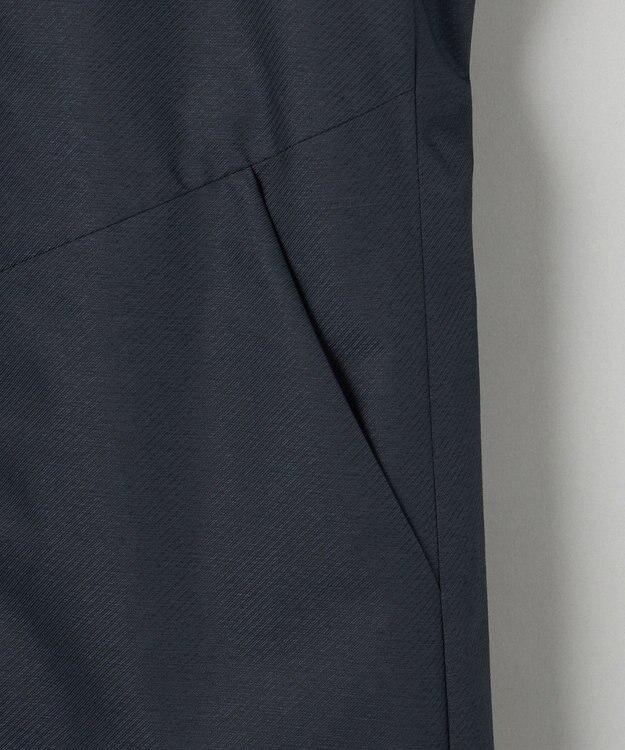 GOTAIRIKU 25年新作/3シーズン対応【仕事で着用可】メランジカルゼ フーデッドブルゾン_無地 ネイビー系