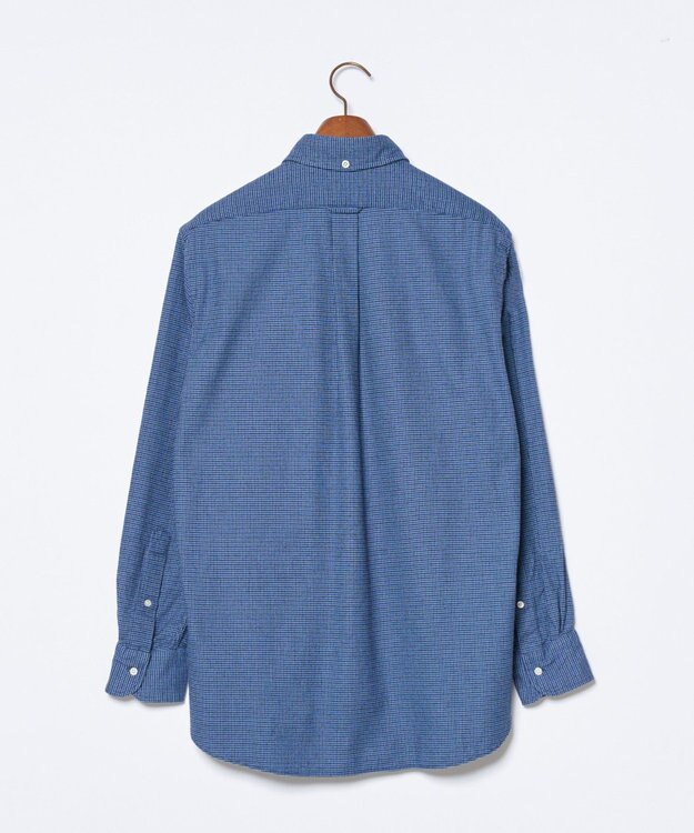 J.PRESS MEN コットンネルハウンドツース シャツ ネイビー系3