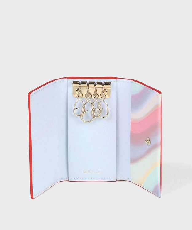 Paul Smith スプレースワールトリム キーケース コーラル