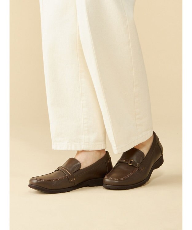 ASICS WALKING ペダラウォーキングシューズ 2E ヒール高2.5cm ブラウン系