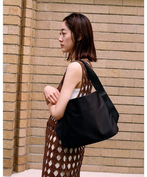 MIYABIYA LAQUOH【撥水加工】ミニマルナイロンワンショルダー (S) ブラック