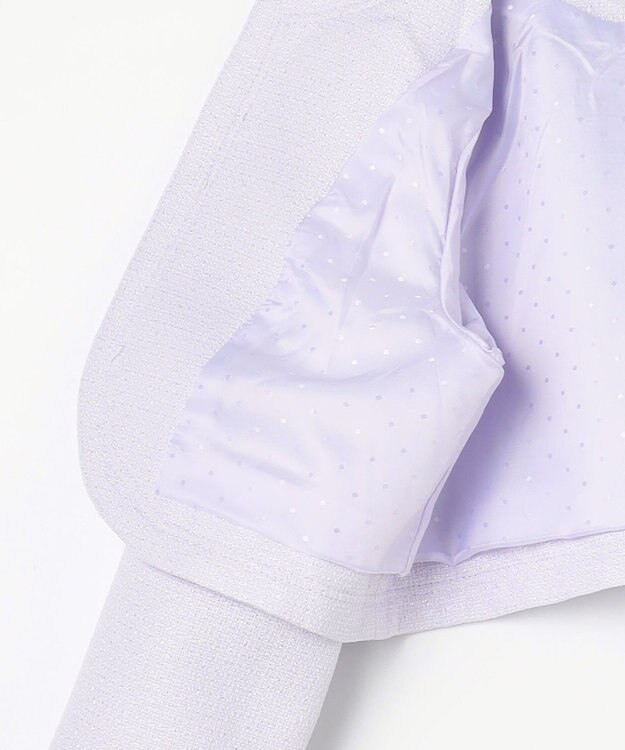 ANY KIDS ノーカラー ボレロジャケット ラベンダー