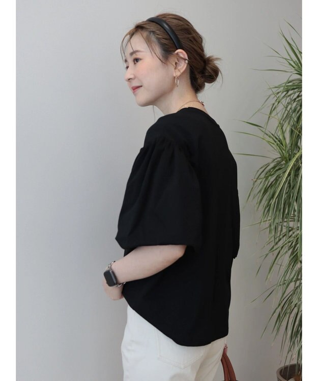 AMERICAN HOLIC ボリュームスリーブカットプルオーバー Black