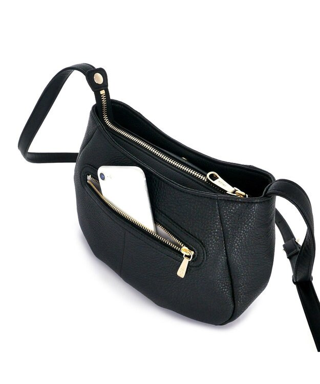 IBIZA ボンダード　牛革　ショルダーバッグ 黒