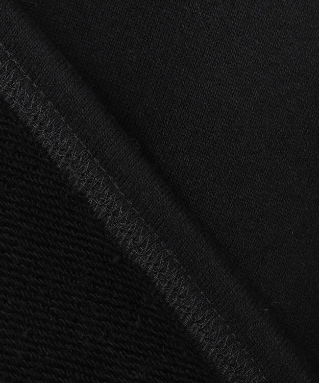 BEIGE， 【BEIGE,ecru/WEB限定・洗える】LOOP BACK / コットンスウェットクロップドトップス Black