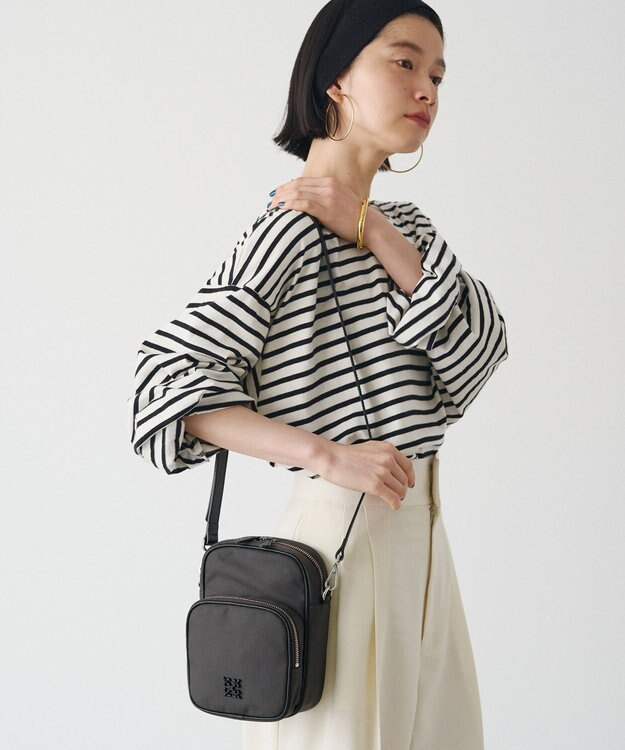 russet コーデュラナイロンスクエアショルダーバッグ(CE-1751) D.Brown