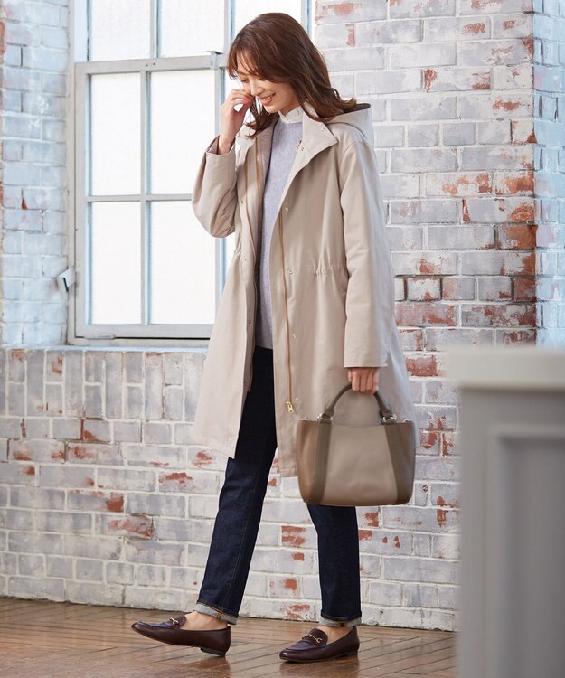 J.PRESS LADIES L 【驚異の伸縮性】10oz Stretch Denim ストレートデニムパンツ ネイビー系