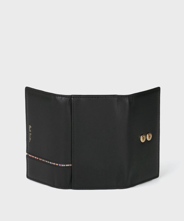 Paul Smith シグネチャーストライプ インバーテッド キーケース ブラック