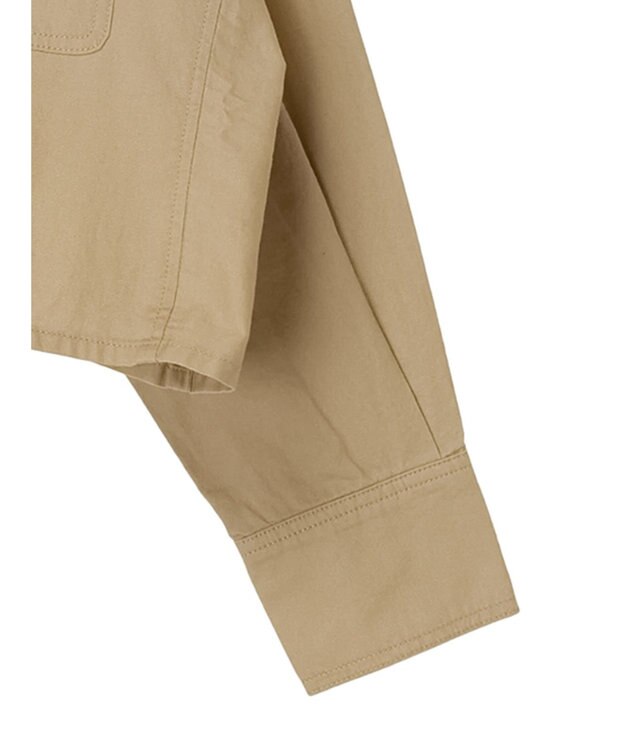 Green Parks ショート丈ワイドシャツ Beige