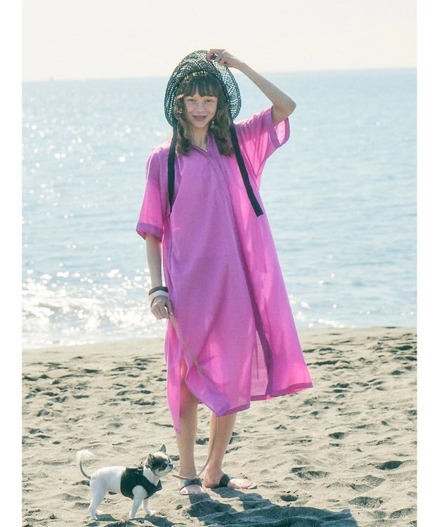 AMERICAN HOLIC ふんわりインドボイルロングワンピース Pink