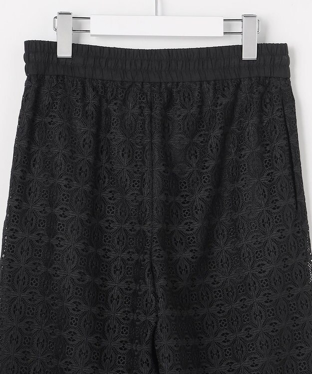 自由区 S ジオメトリックレース パンツ ブラック