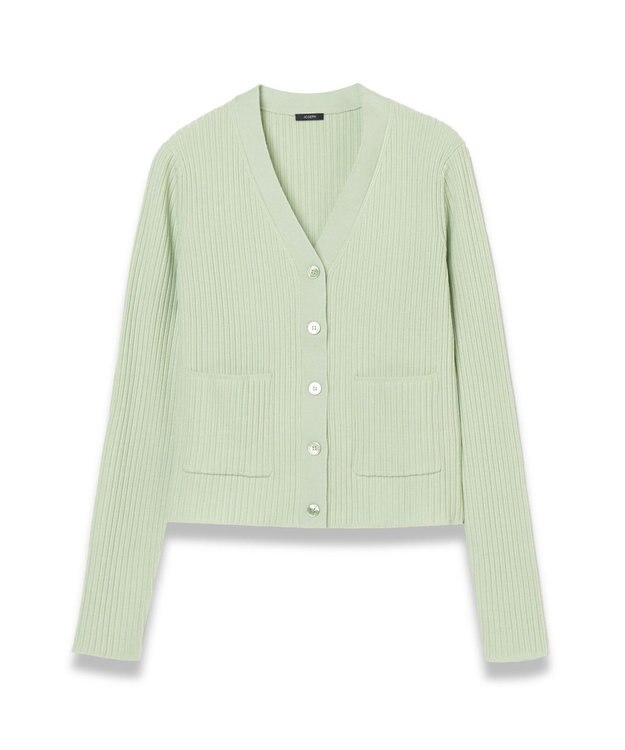 JOSEPH 【洗える】ファインリブメリノ　カーディガン Matcha