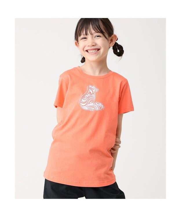 Columbia Columbia/ 【KIDS】ミッションレイクショートスリーブグラフィックシャツ /コロンビア Hot Coral、 Foxy Swirl