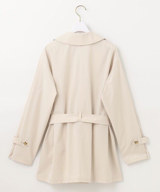 ANY SIS 【洗える】ライトプルーフハーフ トレンチ コート アイボリーベージュ