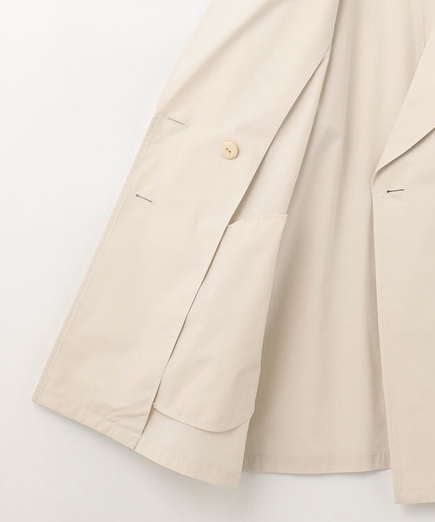 ANY SIS 【洗える】ライトプルーフハーフ トレンチ コート アイボリーベージュ