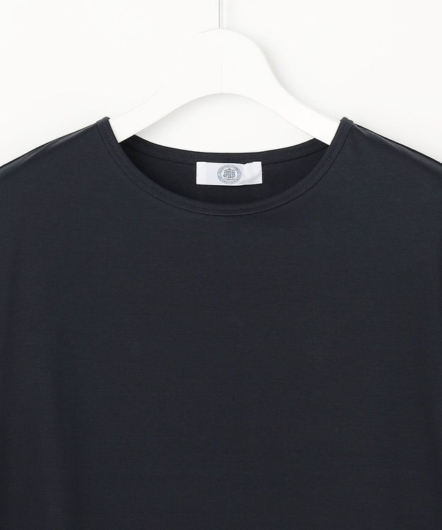 J.PRESS LADIES S 【シーンレスに活躍】コットンスムース シアーデザイン カットソー ネイビー系