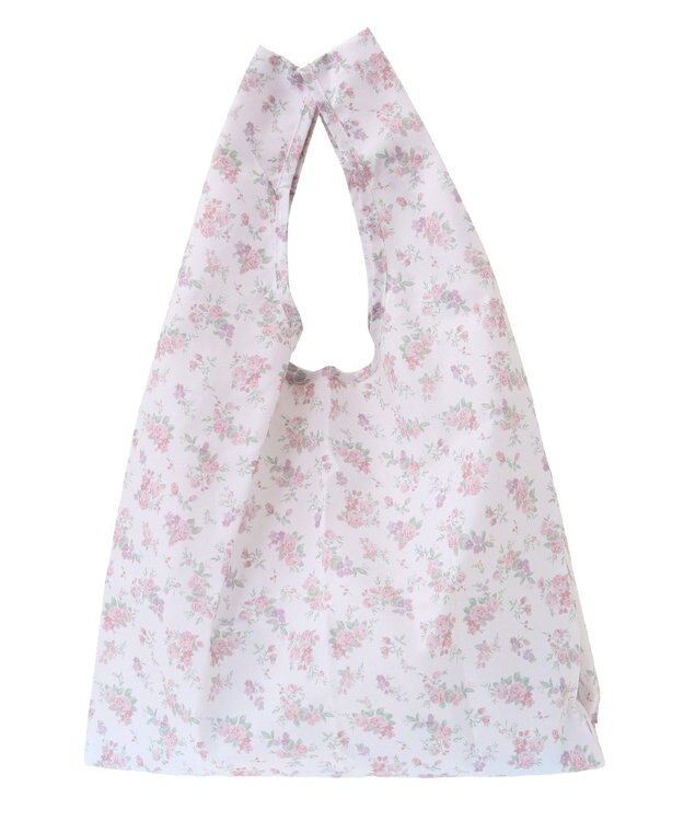 Maison de FLEUR フラワープリントエコバッグ Light Pink