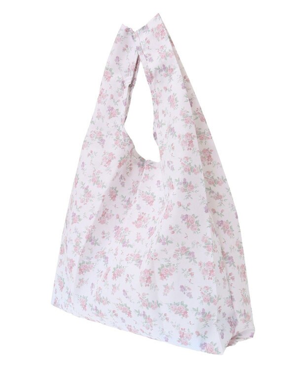 Maison de FLEUR フラワープリントエコバッグ Light Pink
