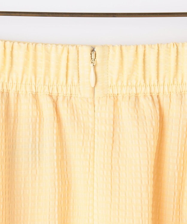 組曲 L 【先行予約】サッカーギンガムチェック フレアスカート イエロー系