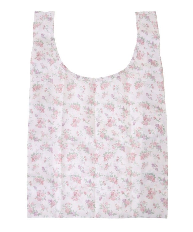 Maison de FLEUR フラワープリントエコバッグ Light Pink