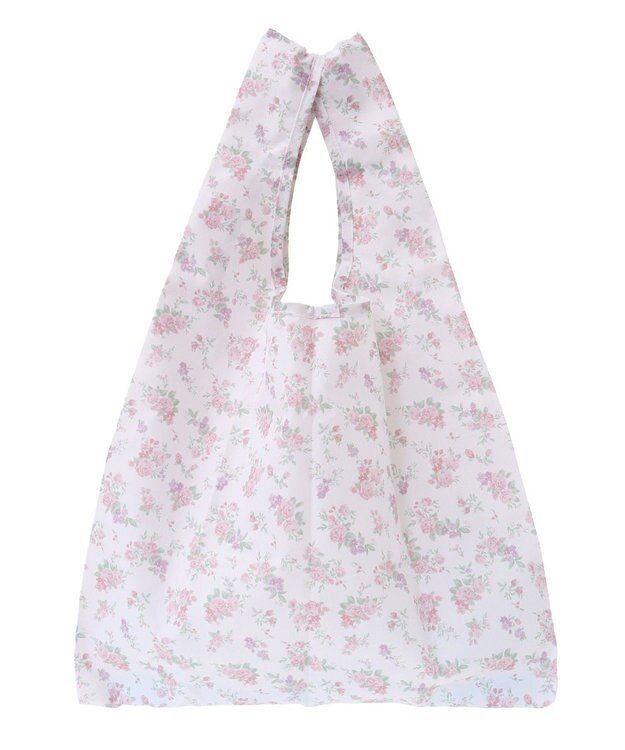 Maison de FLEUR フラワープリントエコバッグ Light Pink