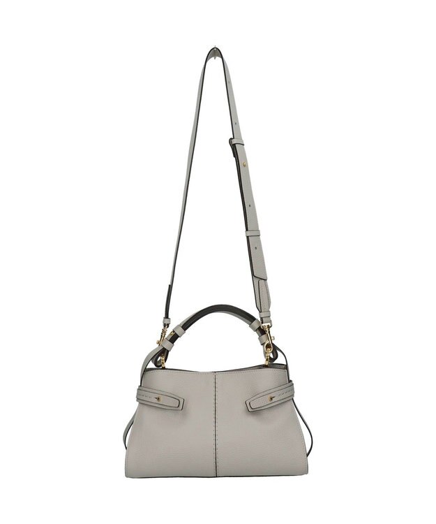 INTER-CHAUSSURES 【LORISTELLA】ベーシックレザーハンドバッグ ライトグレー