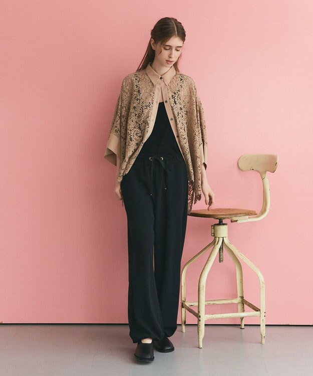 GRACE CONTINENTAL ジャージジョガーパンツ ブラック