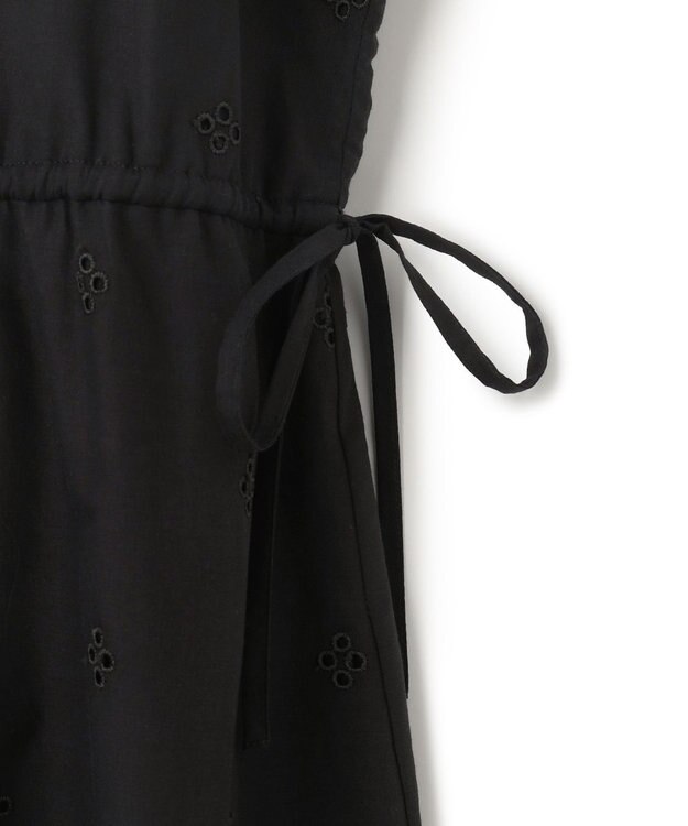 23区 【SLOW/洗える】エンブロイダリーレース ワンピース ブラック系