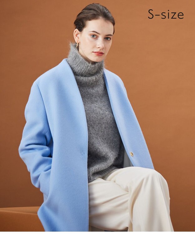 BEIGE， 【S-size】PERCIER / タートルニット L.Gray