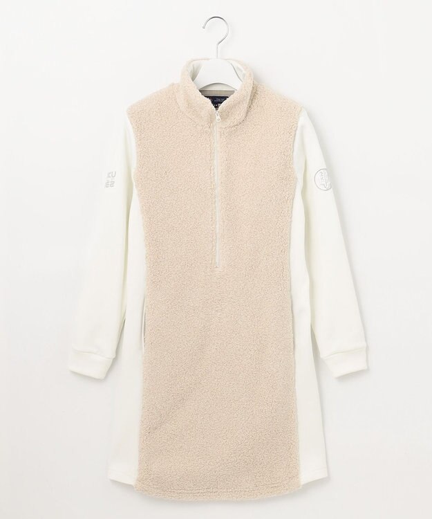 23区GOLF 【WOMEN】ボアワンピース アイボリー系