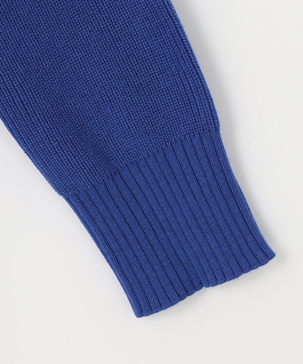 J.PRESS LADIES 【洗える】SEMI WORSTED ハイネック ニット ブルー系