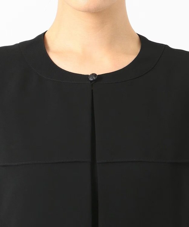 自由区 FORMAL 【人気NO.1 / 洗える】ボレロ風ワンピース ブラック系