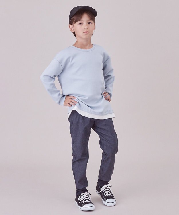 UNFILO 【110-150cm】デニムジョグパン(UNISEX) インディゴ