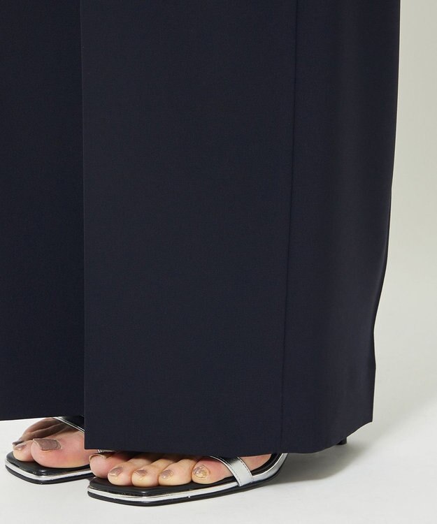 uncrave 【撥水・UVカット・接触冷感・洗濯機洗い可】クールタッチツイル ストレートパンツ ダークネイビー