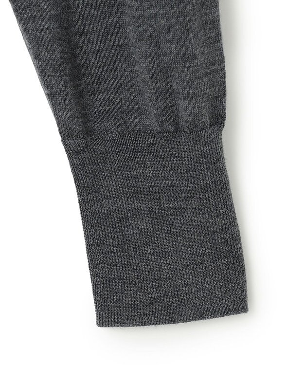 ICB 【洗える】 コンパクトウール Vネックプルオーバー ライトグレー系