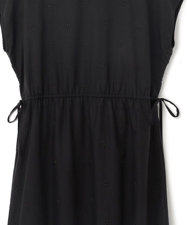 23区 【SLOW/洗える】エンブロイダリーレース ワンピース ブラック系