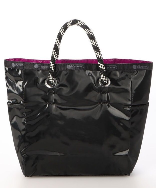 LeSportsac MEDIUM 2 WAY TOTE/２ウェイパープル/ブラックシャイン ２ウェイパープル/ブラックシャイン