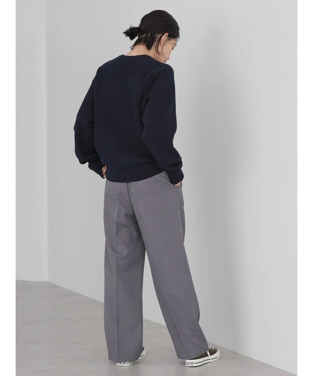 AMERICAN HOLIC サガラ刺繍ミラノリブニットプルオーバー Navy